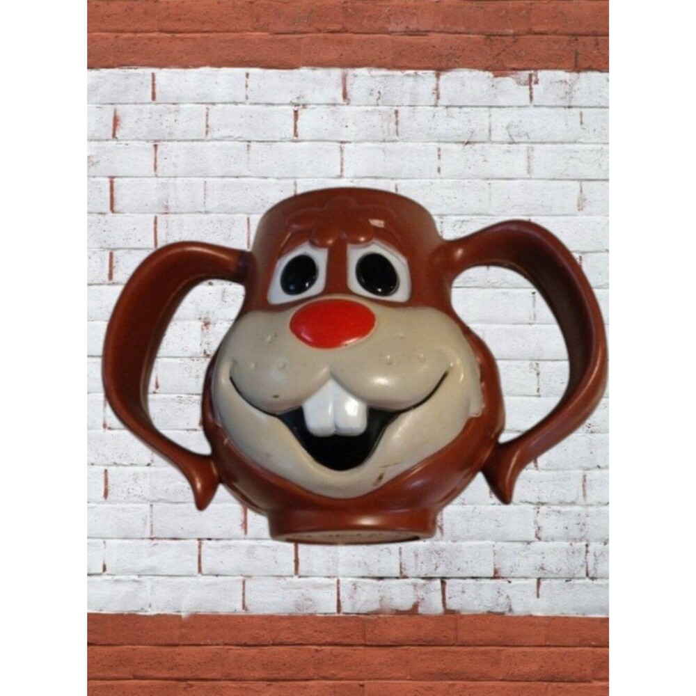 Cute Nestlé Quick Nesquik Bunny Face Plastic Cup